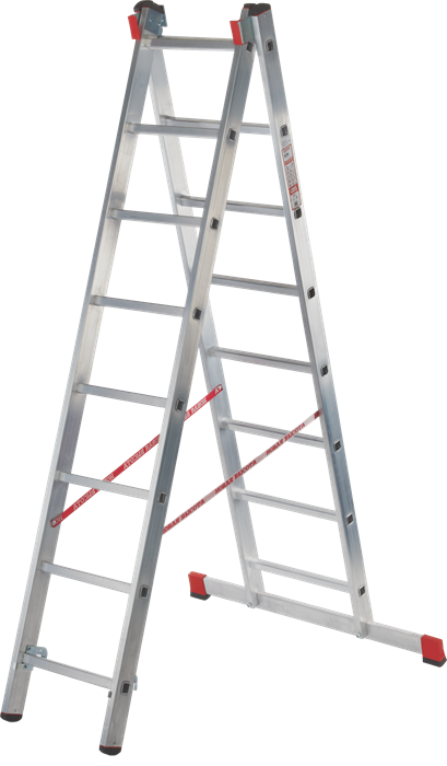 Профессиональная алюминиевая двухсекционная лестница NV3220 - фото 17097