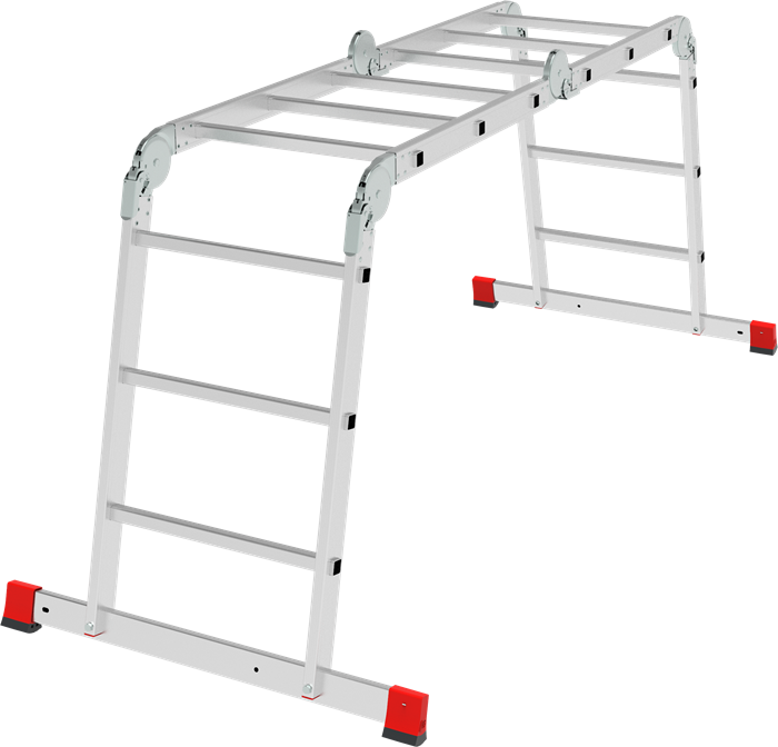 Профессиональная алюминиевая лестница-трансформер, ширина 500 мм NV3321 - фото 19218