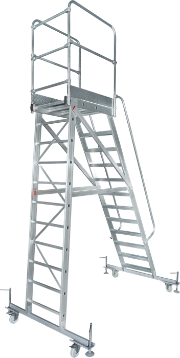 Лестница с площадкой передвижная NV 8000042 - фото 19949