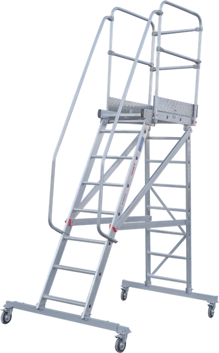 Индустриальная передвижная лестница-подмости с платформой NV5510 - фото 20309