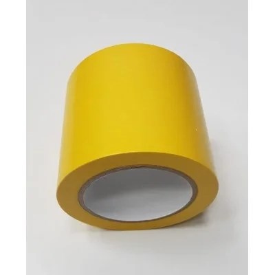 Лента ПВХ самоклеящаяся напольная, желтый цвет, 150мм х 33м, 150 мкр - SAFETYSTEP - фото 21025