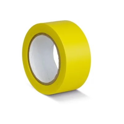ПВХ лента для разметки и маркировки, желтый цвет, 50мм х 22м, 150 мкр - SAFETYSTEP - фото 21047