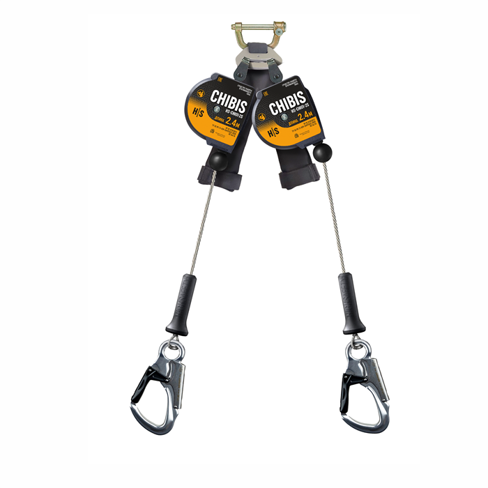 Средство защиты втягивающего типа, модель CHIBIS (двойной, малый алюм. карабин) HS-CHI01-2S