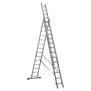 Трёхсекционная лестница 3x14 ступеней