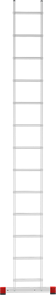 Лестница алюминиевая односекционная приставная NV2210