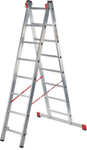 Профессиональная алюминиевая двухсекционная лестница NV3220