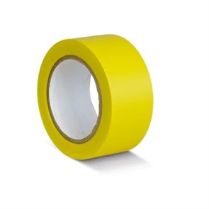 ПВХ лента для разметки и маркировки, желтый цвет, 50мм х 22м, 150 мкр - SAFETYSTEP