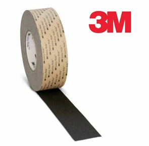Лента противоскользящая износостойкая Anti Skid Tape Black крупной зернистости (60 grit) чёрная