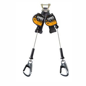 Средство защиты втягивающего типа, модель CHIBIS (двойной, малый алюм. карабин) HS-CHI01-2S