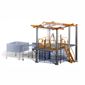 Учебно-тренировочный полигон для проведения обучения безопасным методам и приемам выполнения работ на высоте HS-POL1