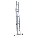Трехсекционная лестница для работы на наклонной поверхности 3х10 ступеней - фото 14783