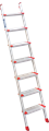 Индустриальная алюминиевая приставная лестница со ступенями 130 мм NV5170 - фото 16789