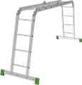 Лестница-трансформер алюминиевая компактная, ширина 340 мм NV 2327 - фото 19062
