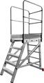 Лестница передвижная с площадкой высотой 1,2 м NV 8000029 - фото 19921