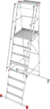 Индустриальная передвижная складная лестница-стремянка с платформой NV 5540 - фото 20065