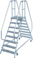 Лестница алюминиевая передвижная с платформой двухсторонняя KRAUSE STABILO 2х8 - фото 8769